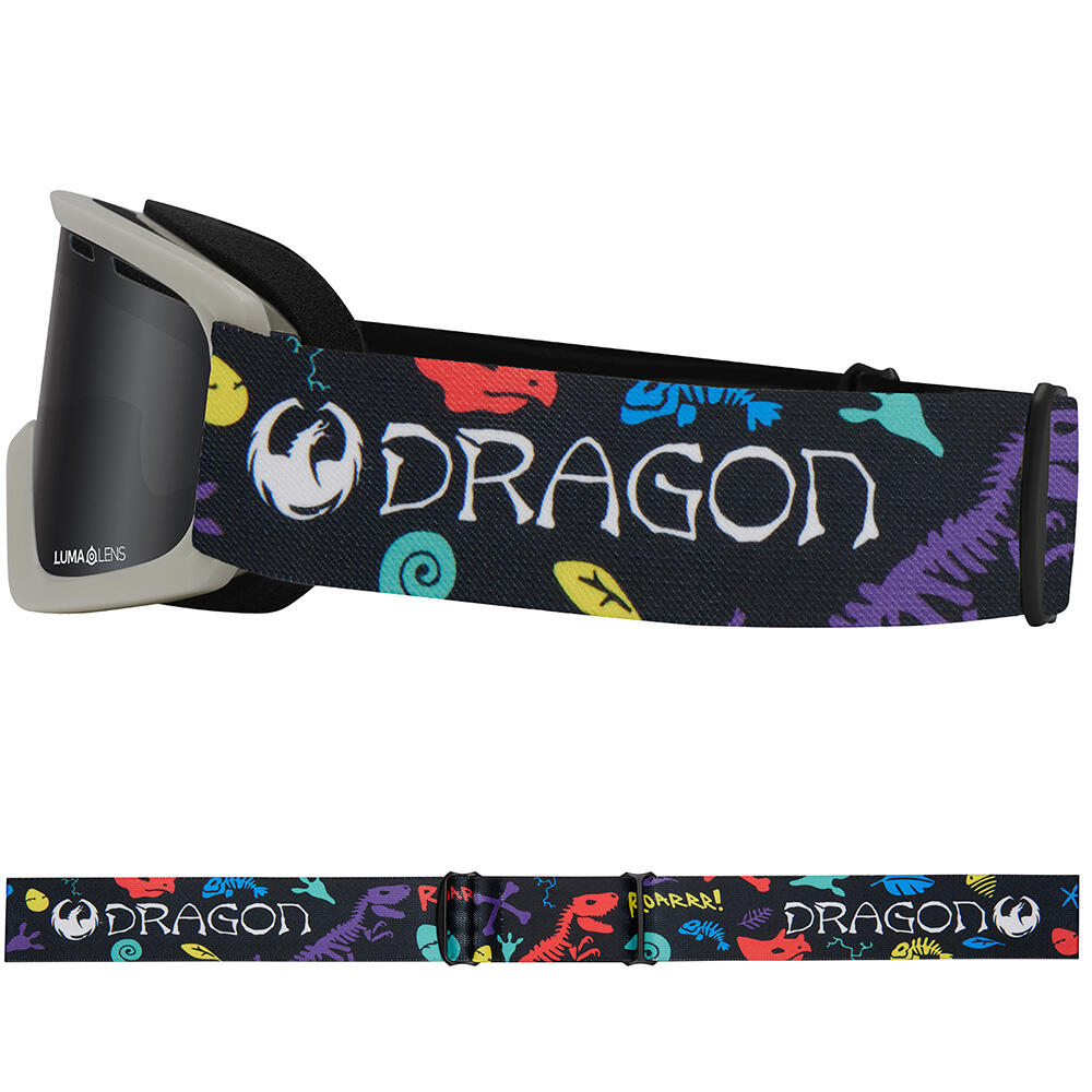LIL D Youth Snow Goggles - Lil Dinos/LL Dark Smoke 3/4