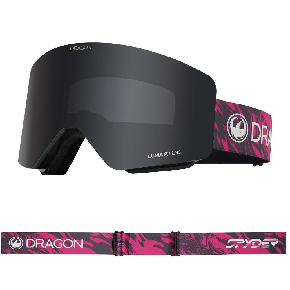 DRAGON R1 OTG SNOW GOGGLES - Watermelon/Smoke & Light Rose