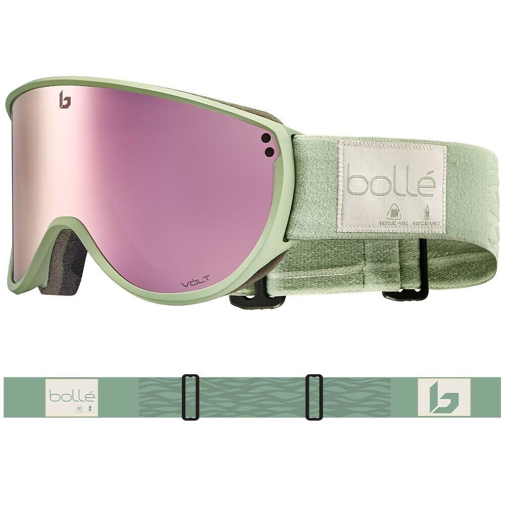 BOLLÉ ECO BLANCA SNOW GOGGLES - Matte Matcha/Volt Pink