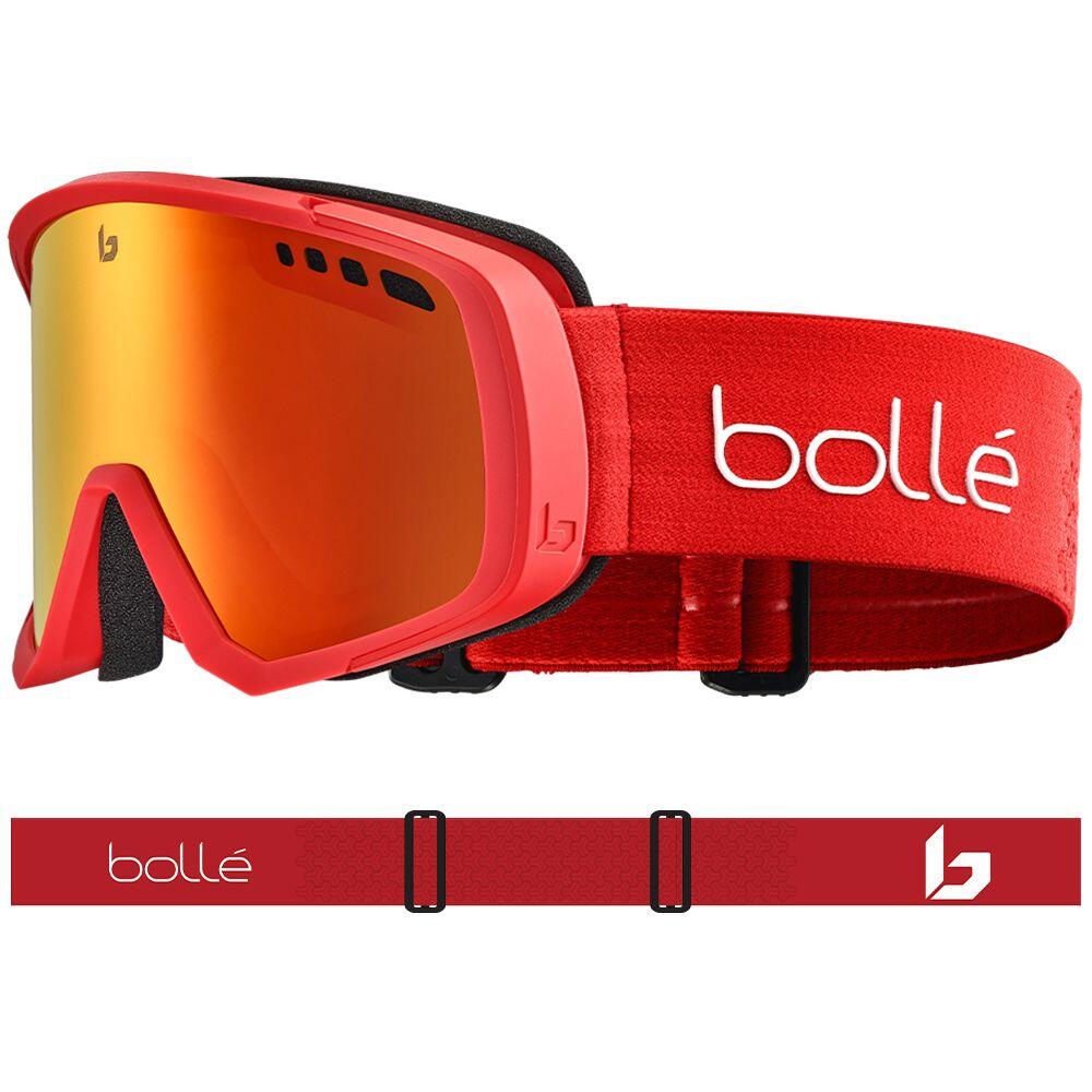 BOLLÉ MAMMOTH SNOW GOGGLES - Matte Red/Sunrise