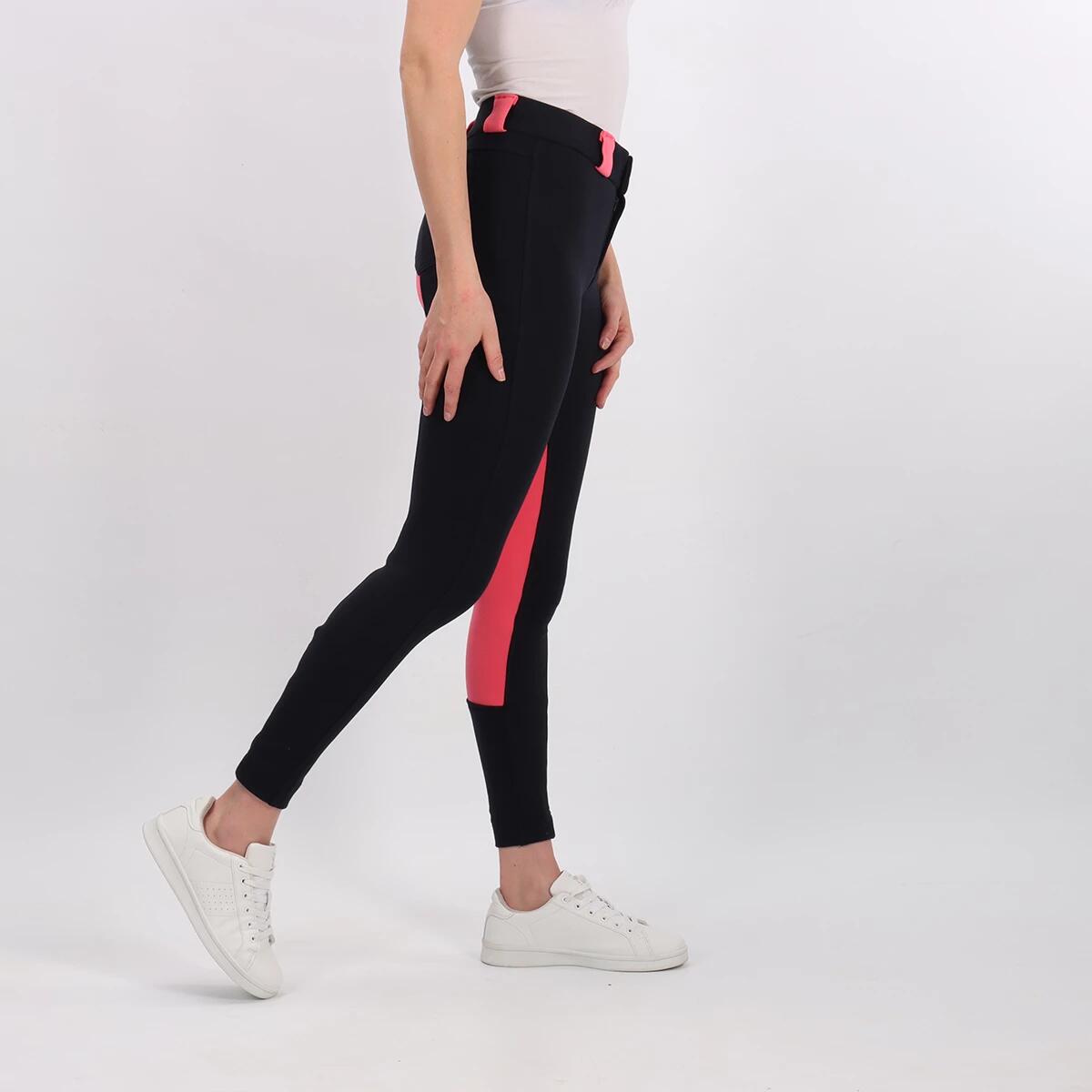 Reithose EJpuck Kids Epplejeck Dunkelblau-Pink 3/6