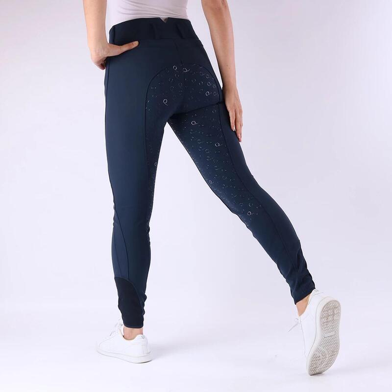 Pantalon d'Équitation Highwaist QNeva Full Grip Quur Bleu foncé