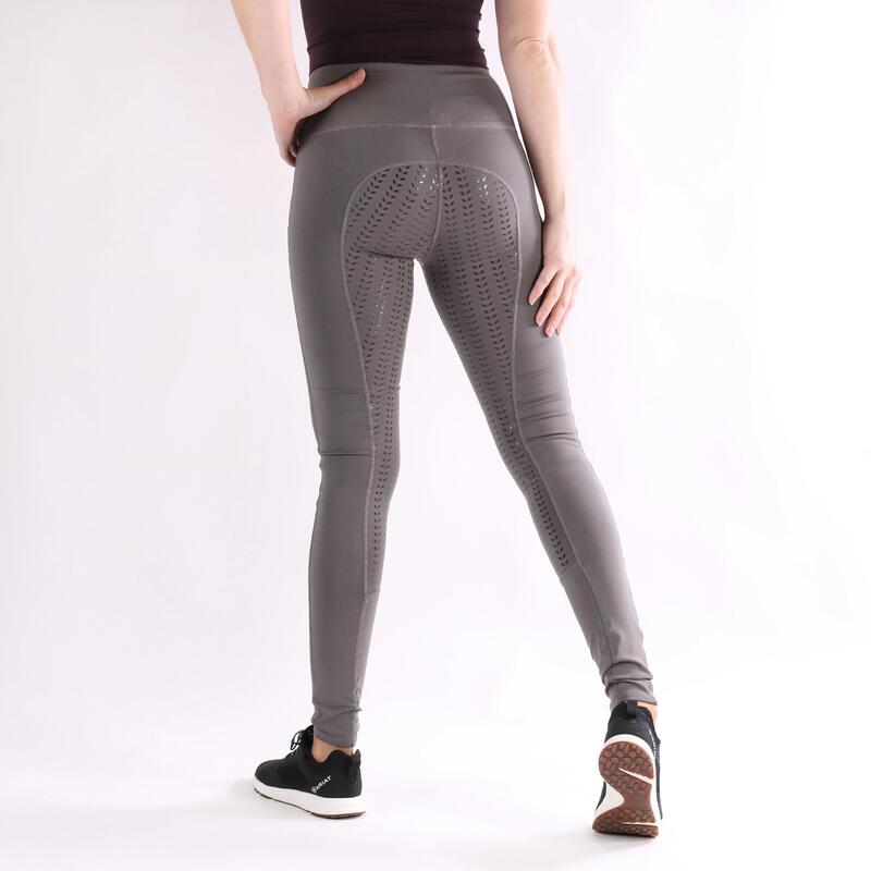 Legging d'Équitation Illustris Full Grip Epplejeck Gris