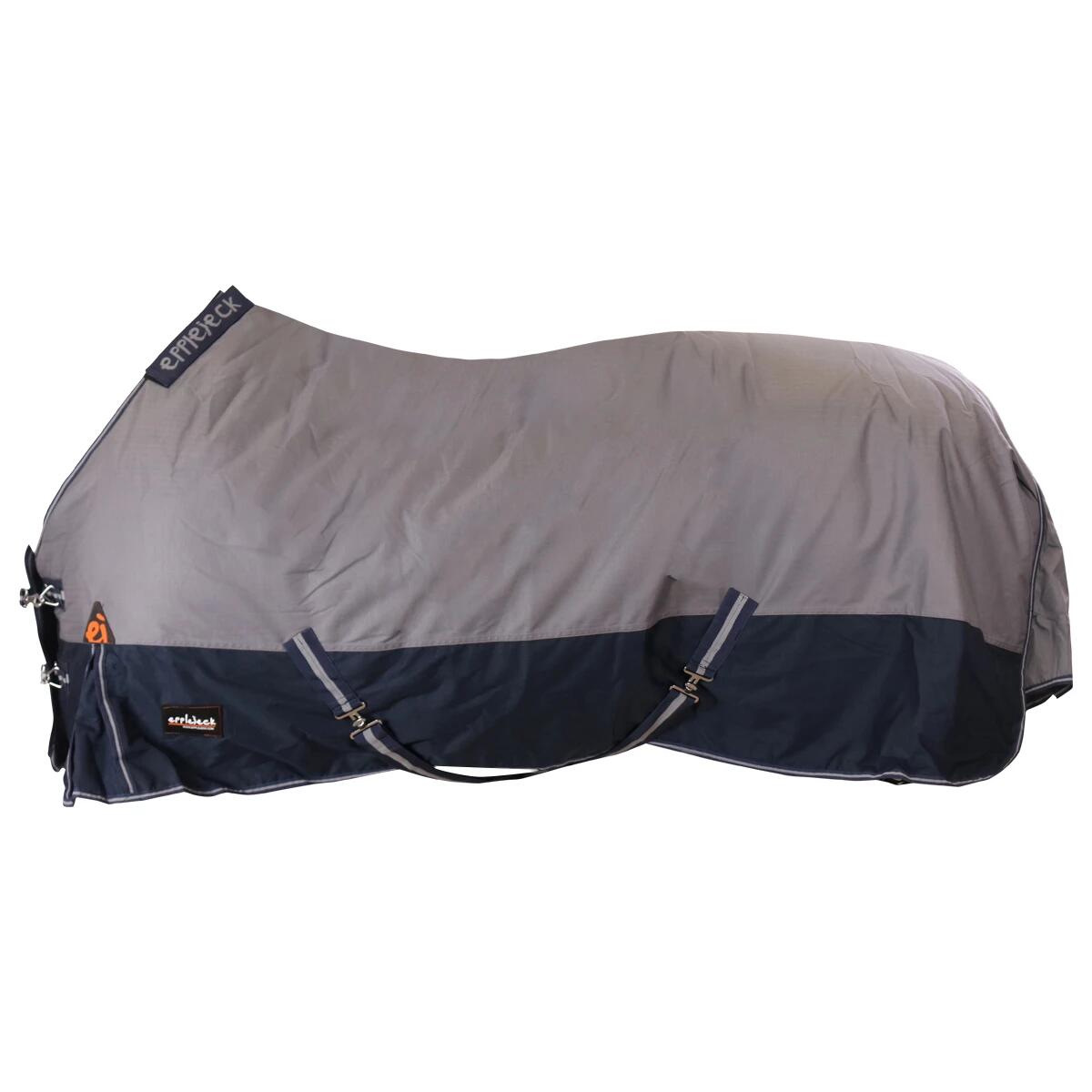 Decke Turnout mit Halsteil 400gr Epplejeck Grau-Blau 4/4