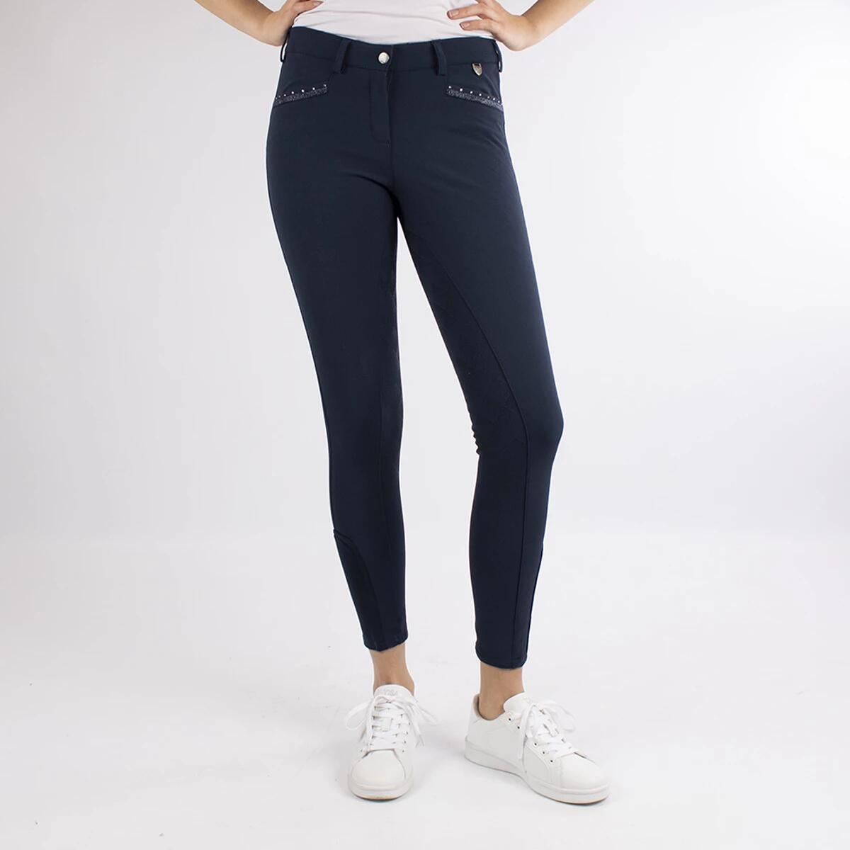 Reithose Alexa Kids Vollbesatz Silikon Horka Blau 2/3
