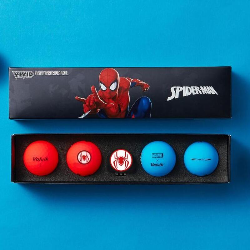 Set Volvik Spider Man golfballen