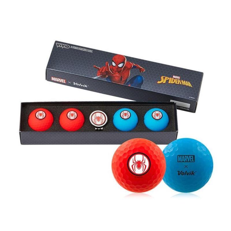 Set Volvik Spider Man golfballen