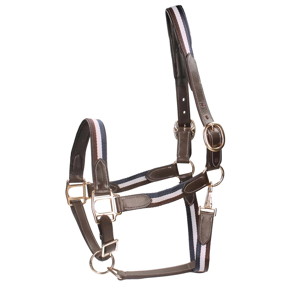 Halster Horsegear Finn Donkerblauw-bruin 1/1
