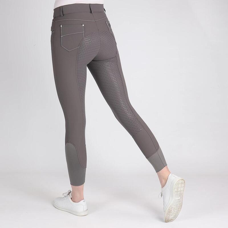 Pantalon d'Équitation QBlayze Full Grip Quur Gris