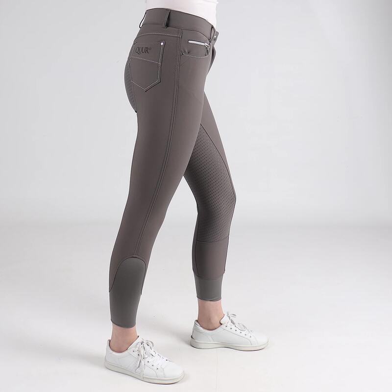 Pantalon d'Équitation QBlayze Full Grip Quur Gris