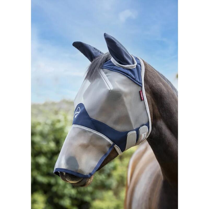 Masque anti-mouches ArmourShield Pro Full LeMieux Bleu foncé-gris