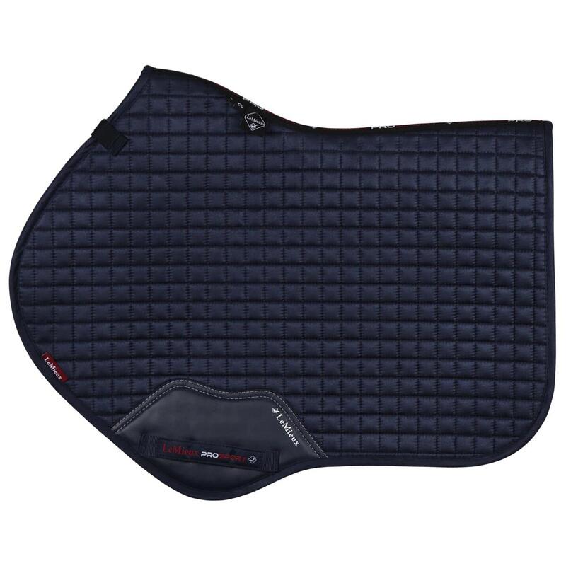 Tapis de Selle Luxury Suede Cc Square LeMieux Bleu foncé