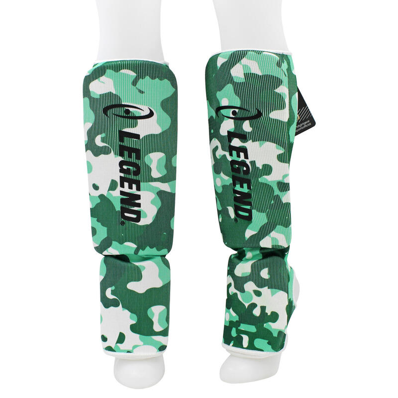 Protège-tibias Legend Easy Enfants/Adultes Army Elastic