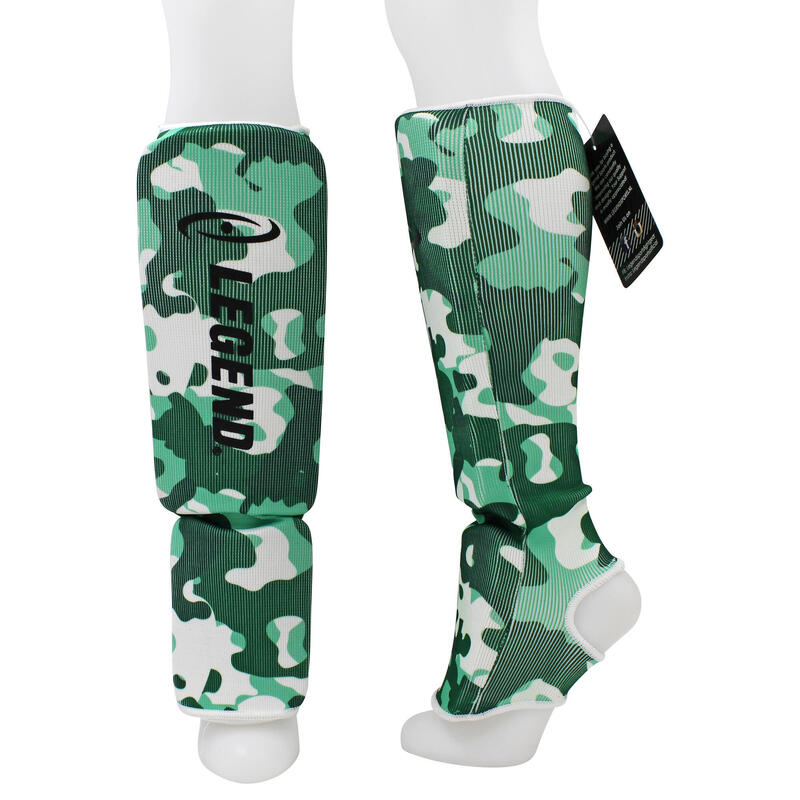 Protège-tibias Legend Easy Enfants/Adultes Army Elastic