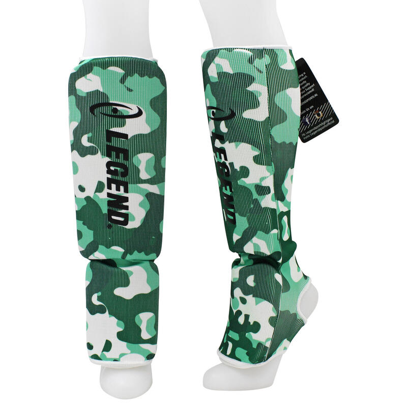 Protège-tibias Legend Easy Enfants/Adultes Army Elastic