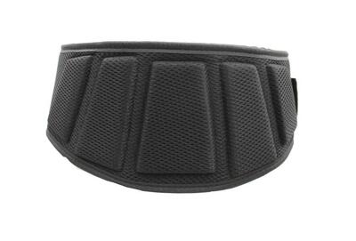 Fitness riem support heren/dames zwart mesh