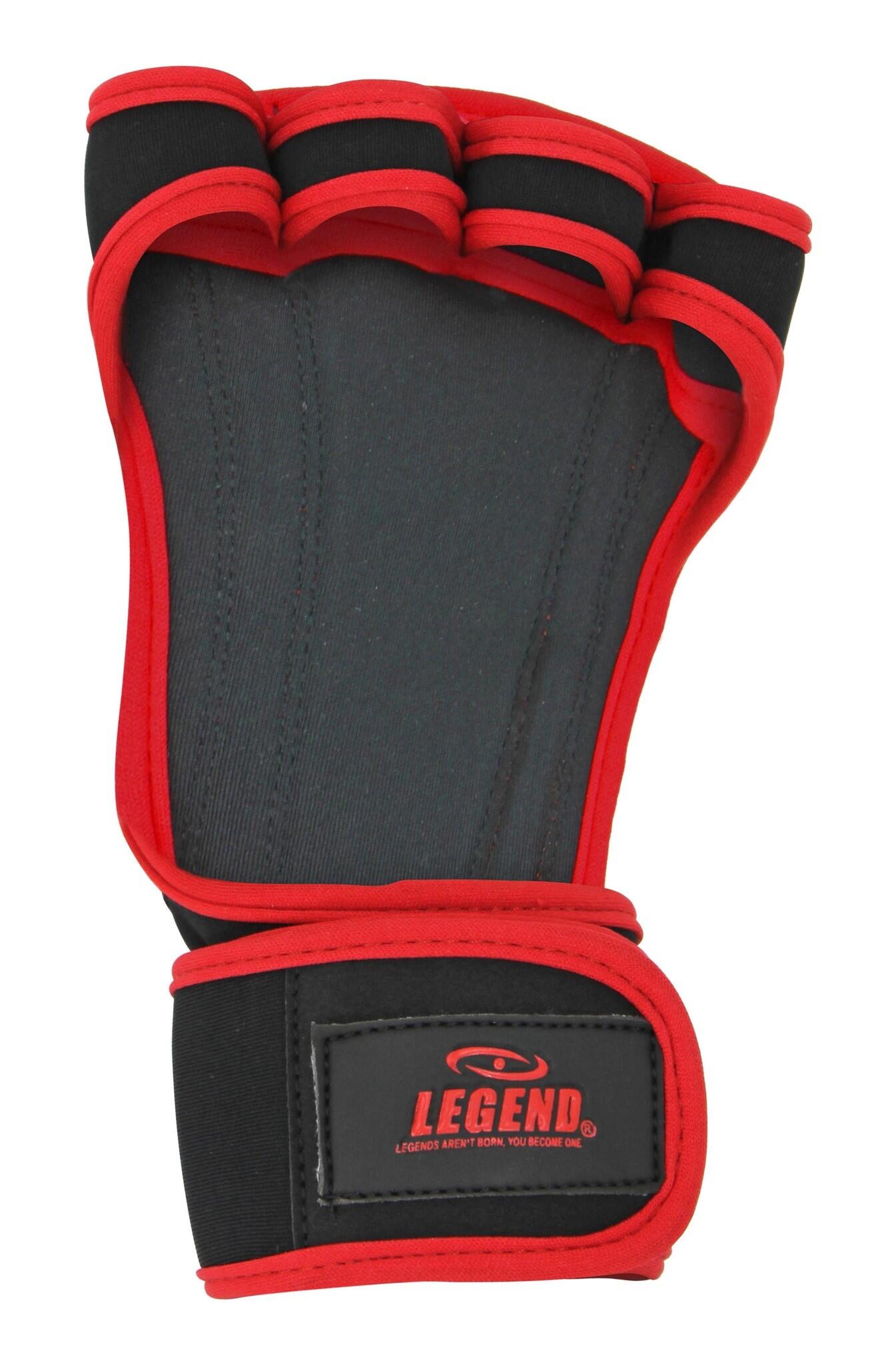 Crossfit & Fitness Handschoenen Heren/Dames Zwart-Rood - Gemaakt van softshell 5/5