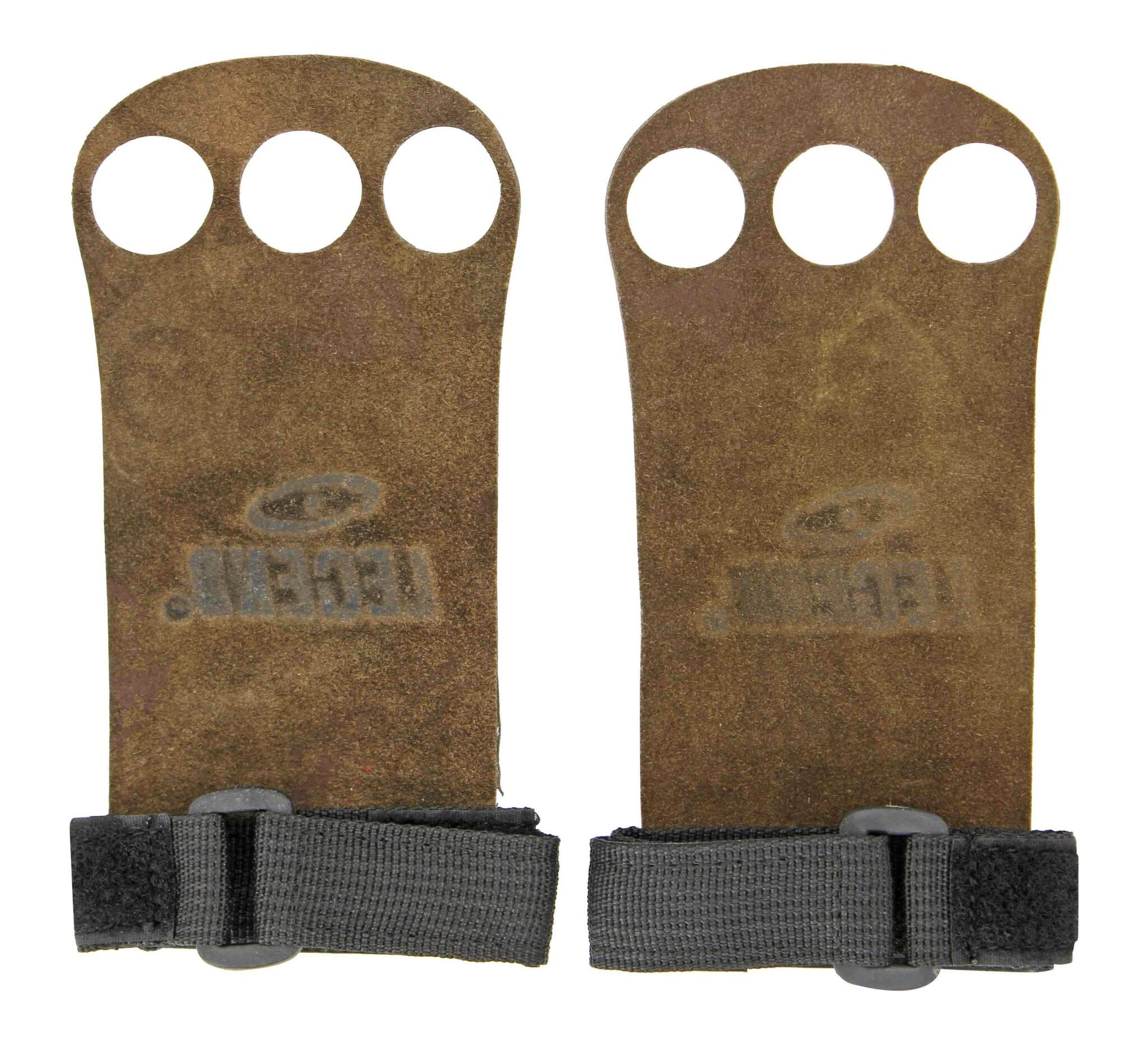 Crossfit & Fitness Handschoenen Heren/Dames Bruin Leer 2/3