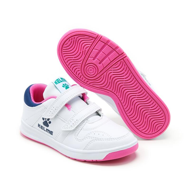 Sneakers Zapatillas Marcha Niños Kelme Comba blanco rosa