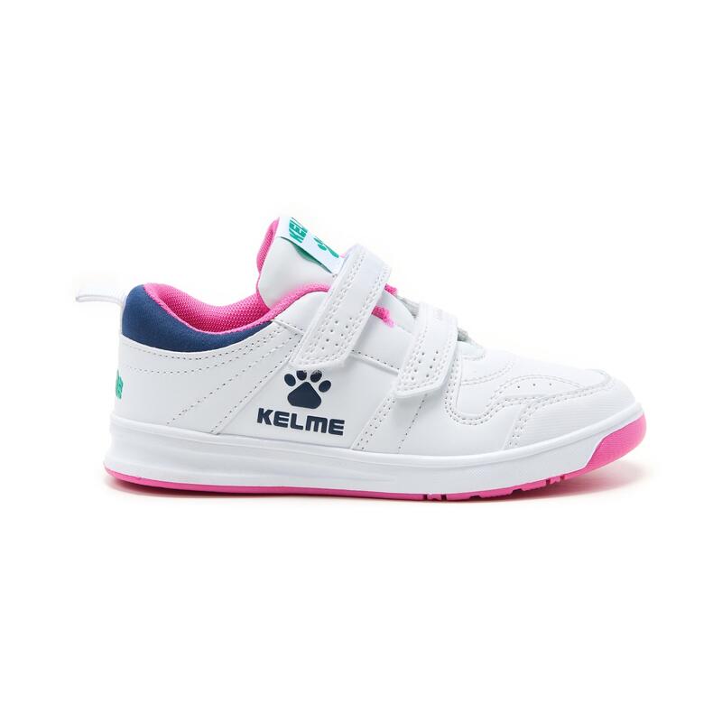 Sneakers Zapatillas Marcha Niños Kelme Comba blanco rosa