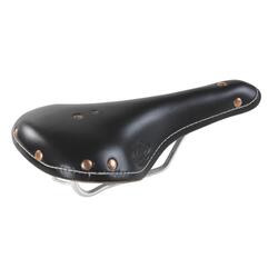 Selle Monte Grappa zadel Old Frontiers Sports leer 30 cm zwart