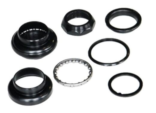 VWP VWP Jeu de tête sphérique 1 pouce fileté acier noir