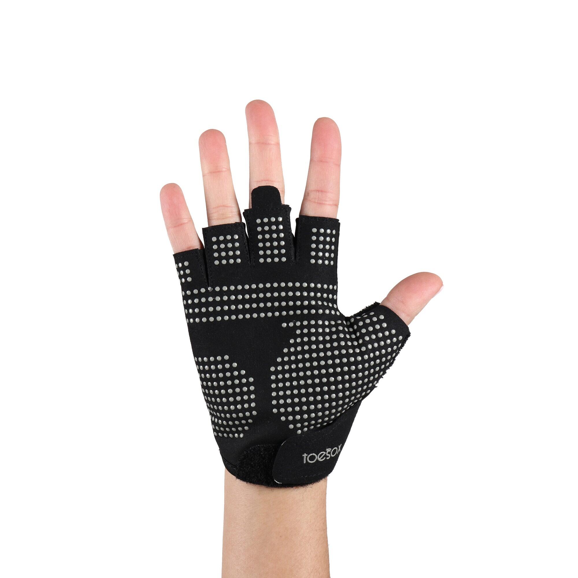 Unisex Adult Gripped Training Gloves (Black) 2/4