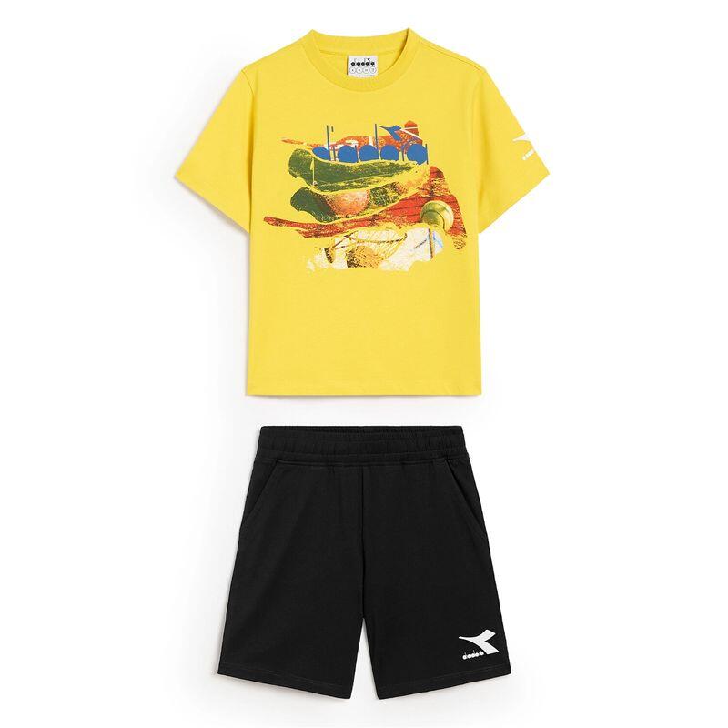 Komplet dziecięcy koszulka + spodenki Diadora Jb. SS Set PlayGround Junior 3/6