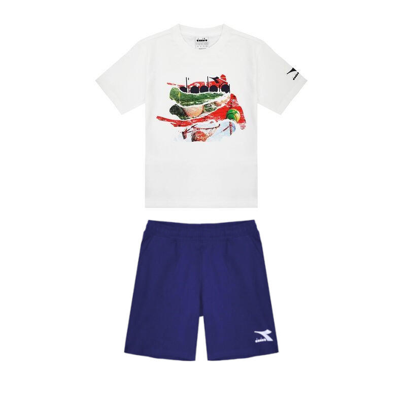 Komplet dziecięcy koszulka + spodenki Diadora Jb. SS Set PlayGround Junior