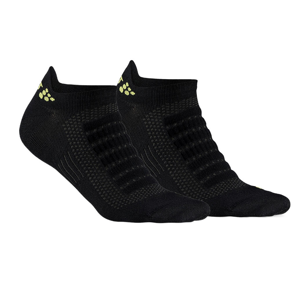 CHAUSSETTES ADVANCED DRY SANS ARBRE, noir, PAQUET DE 2 1/1
