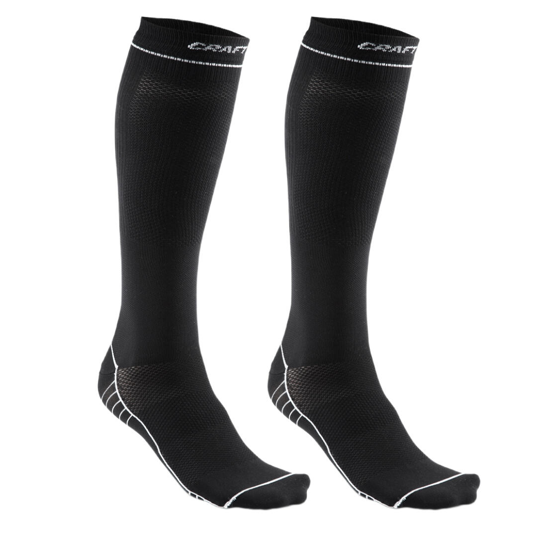 Craft - Chaussettes De Compression Craft Noires 2-pack - Chaussettes - Noir - 40 M - Decathlon