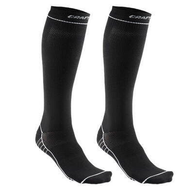 Compressie sokken craft zwart 2-pack