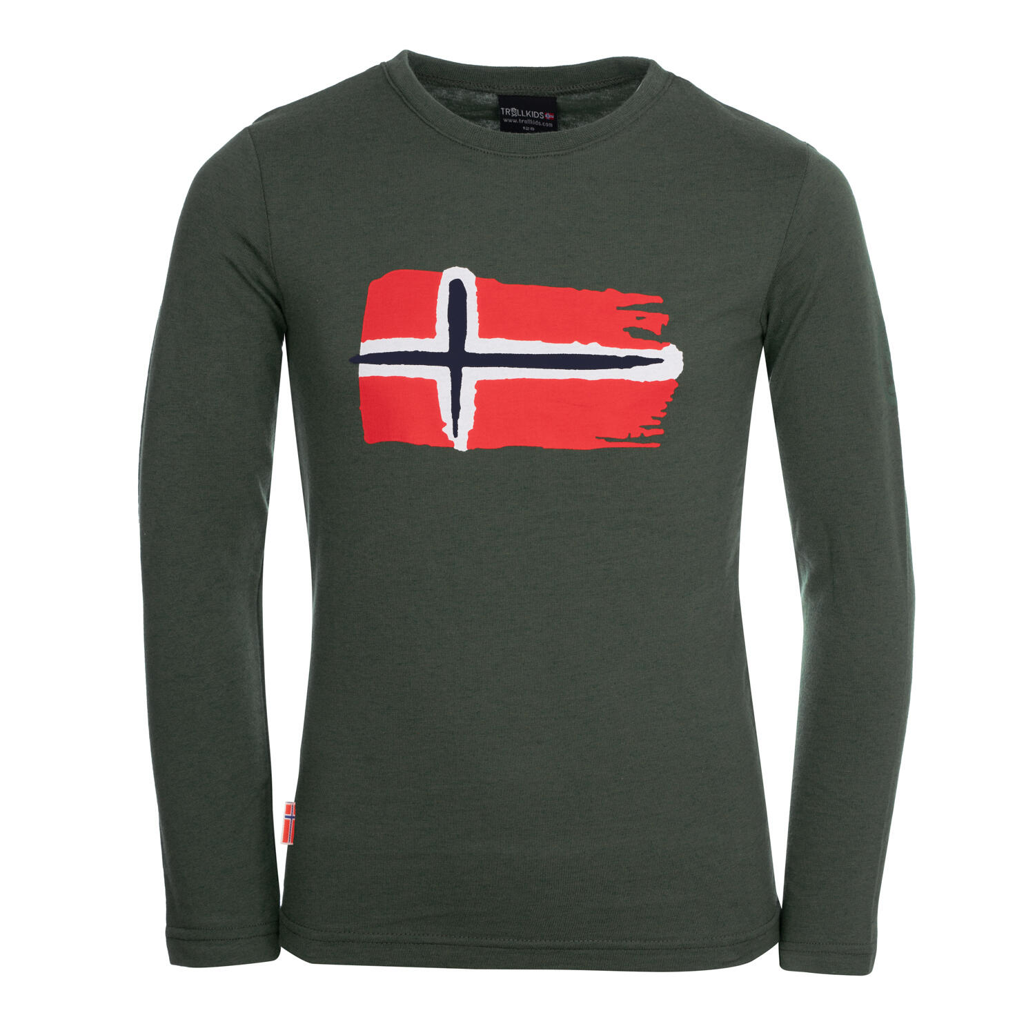 TROLLKIDS Kinder Longsleeve Oslo Efeugrün