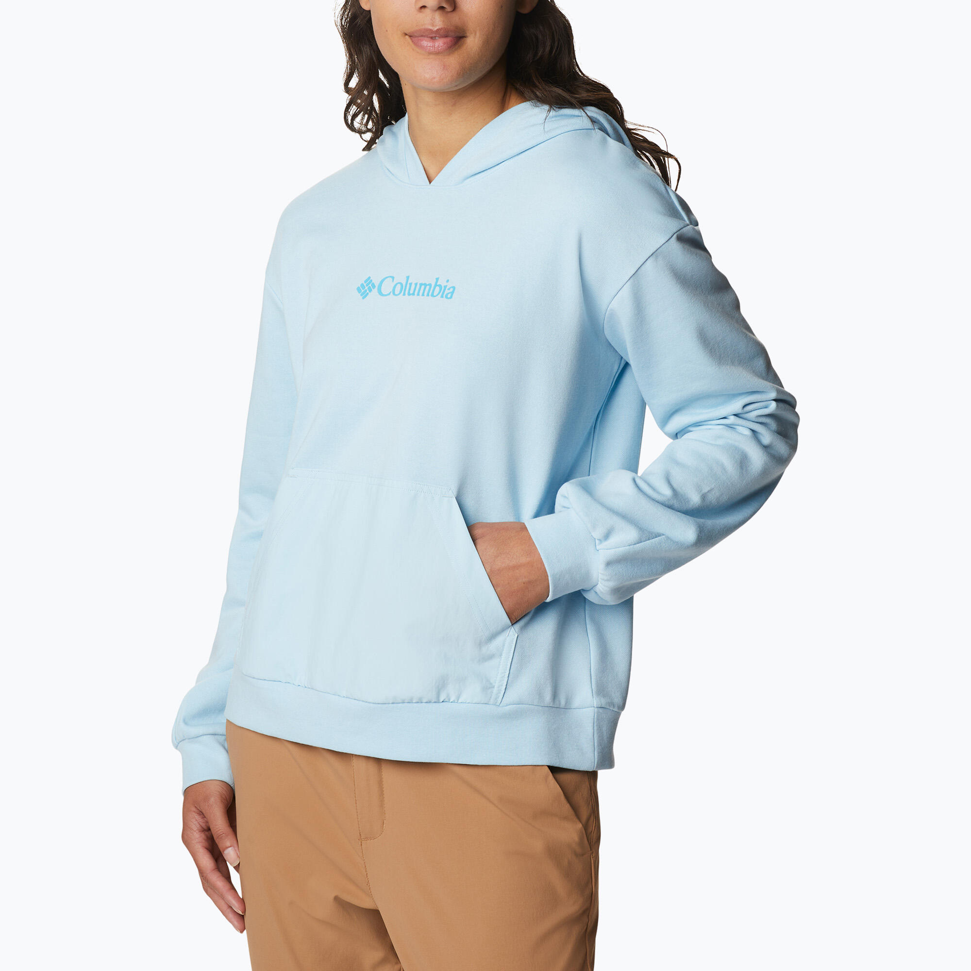Pull de randonnée Columbia Logo III en tissu éponge pour femmes 5/5