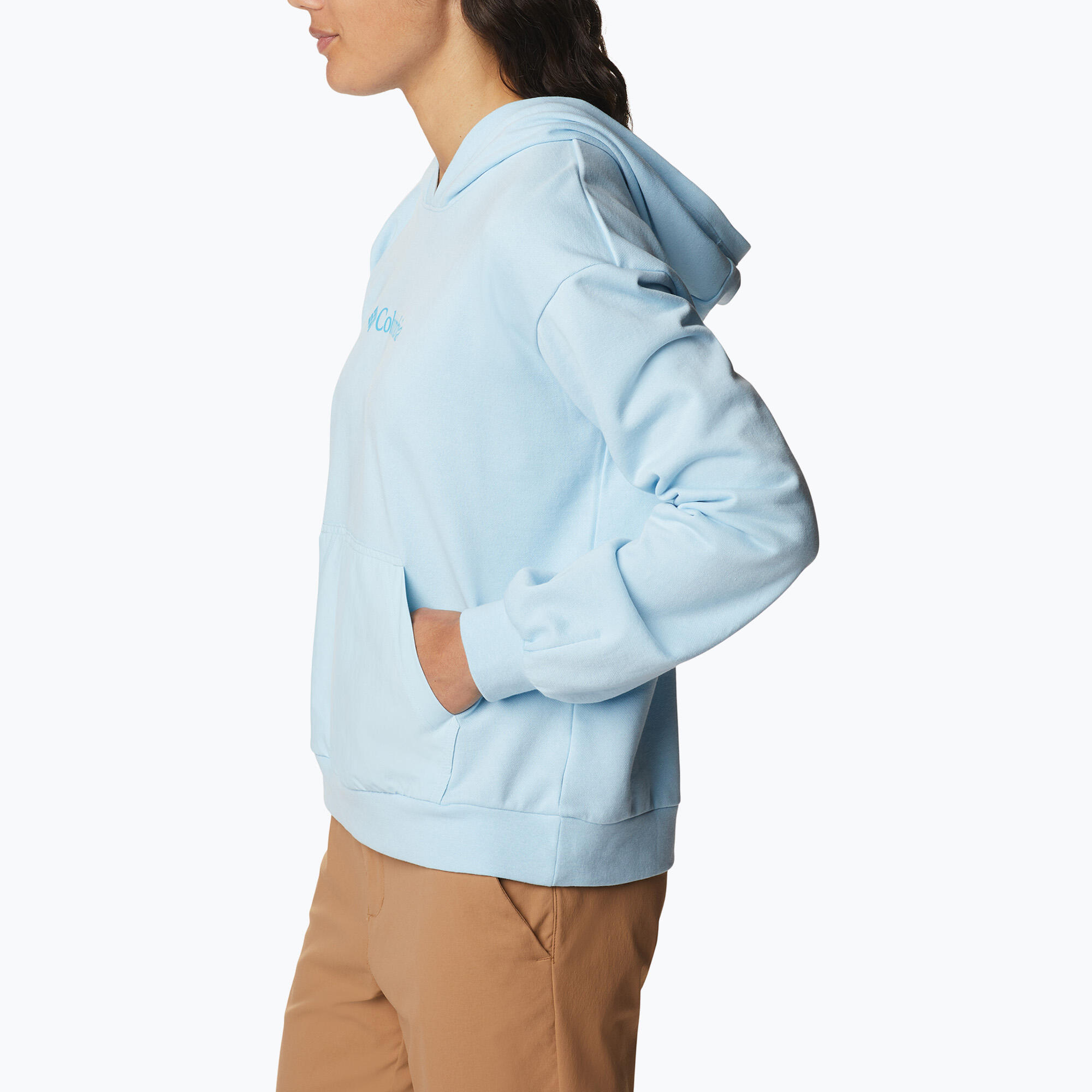 Pull de randonnée Columbia Logo III en tissu éponge pour femmes 3/5