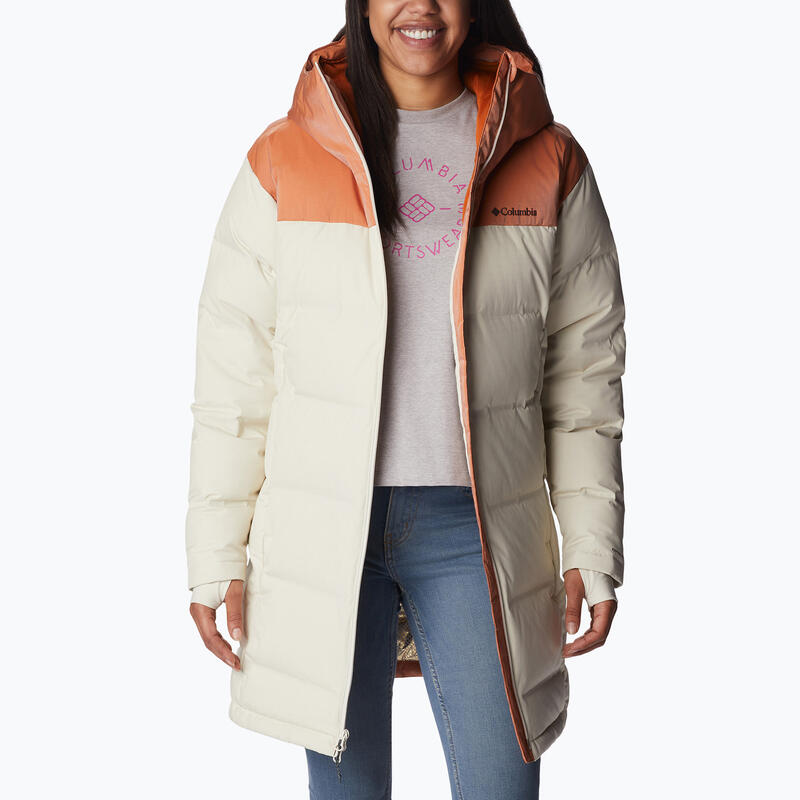 Kurtka puchowa Opal Hill Mid Down Jacket - piaskowy