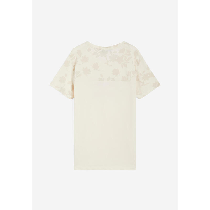 T-shirt comfort fit con maniche e spalle stampa floreale