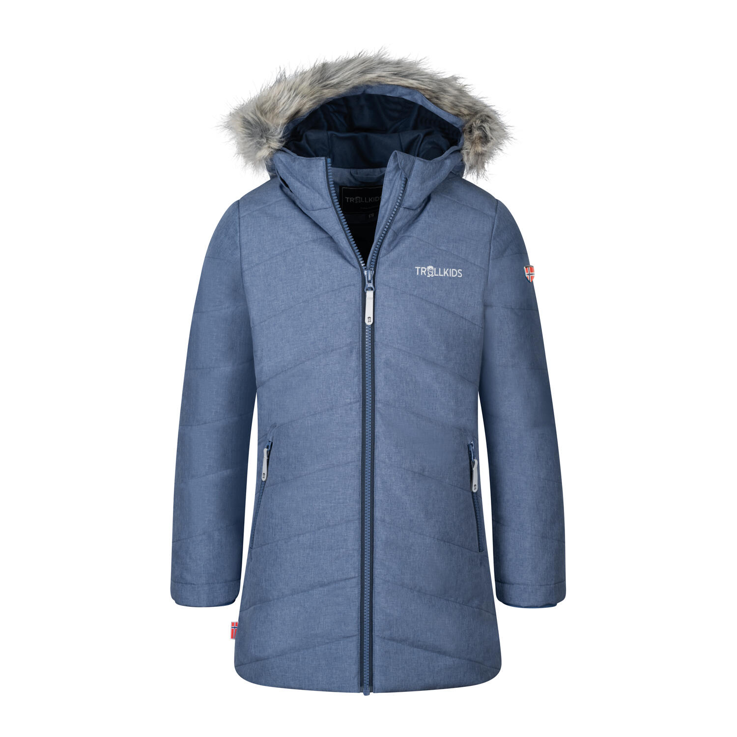 Lifjell children's winter jacket lotus/navy blue