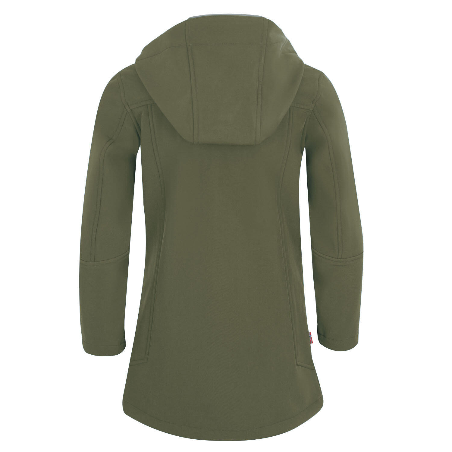Kinder Mantel Parka Lillesand Dunkle Olive/Hellmagenta 2/2