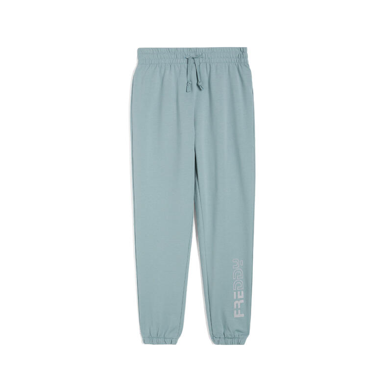 Pantalon de jogging en molleton pour fille avec logo sur le bas