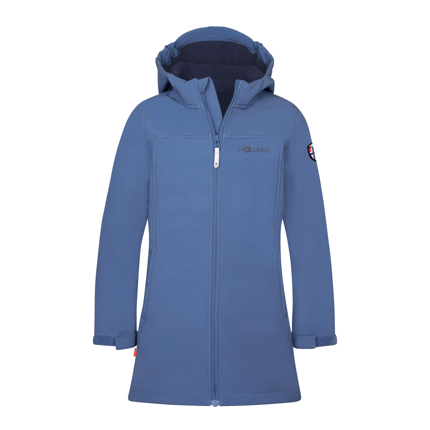 Girl's Softshell coat Kristiansand Lotus/Navy Blue