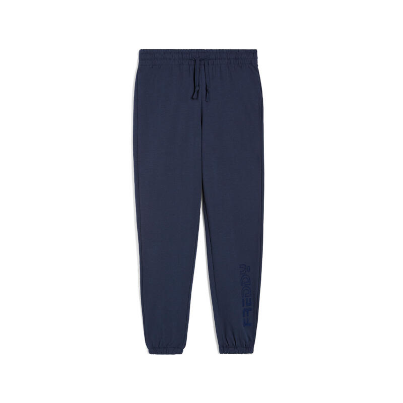 Pantalon de jogging en molleton pour fille avec logo sur le bas