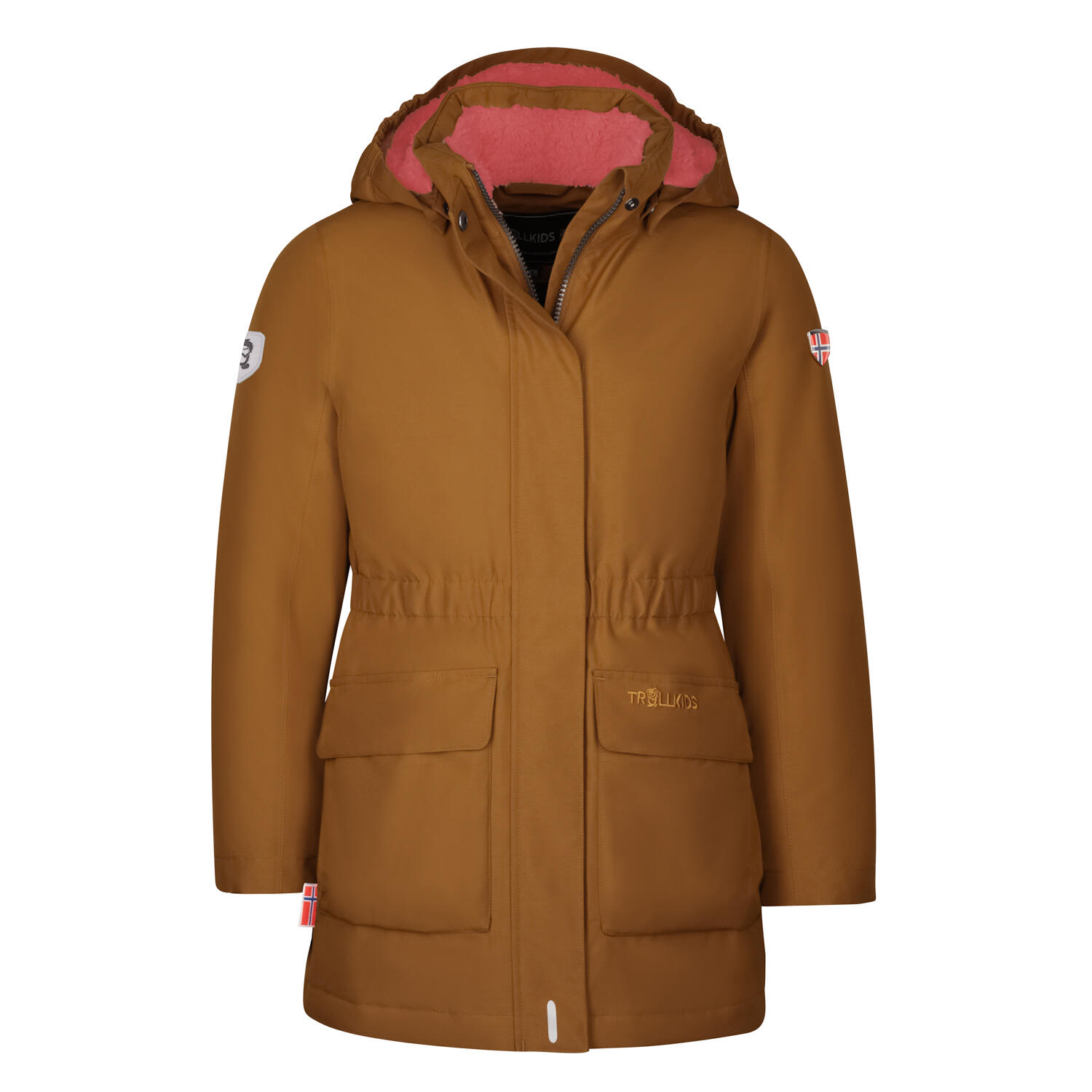 Alesund Girls' Jacket Caramel-Brown/Salmon Pink