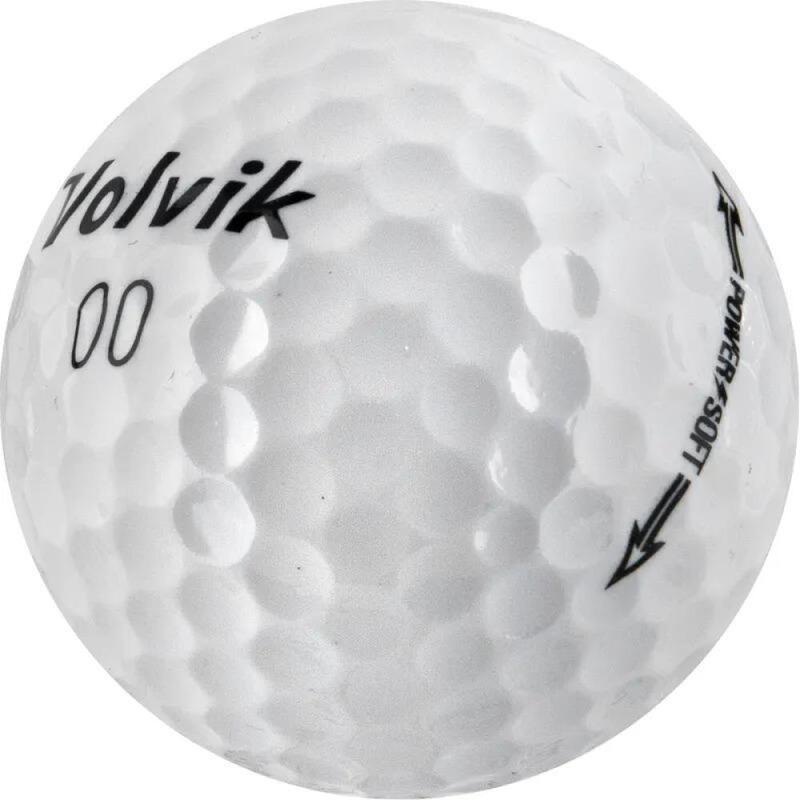 Caixa de 12 bolas de golfe Volvik Power Soft White