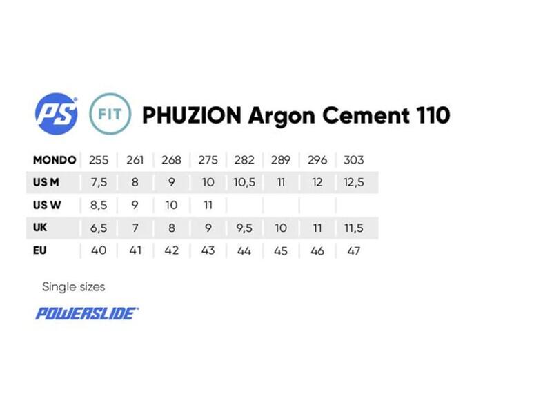 Freeskate em patins Powerslide Phuzion Argon Cement 110 6/7