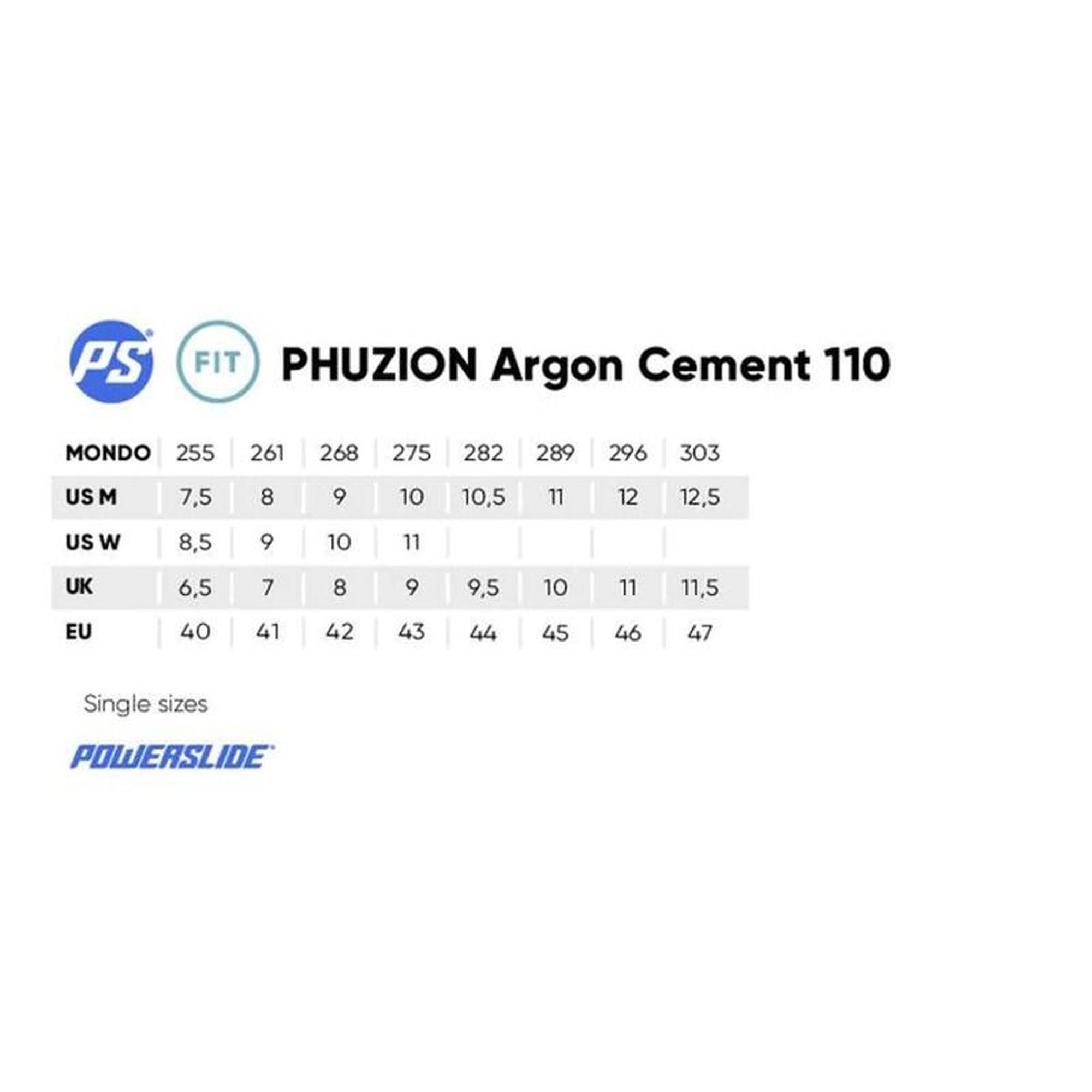 Powerslide Phuzion Argon Cement 110 freeskate rollerblades