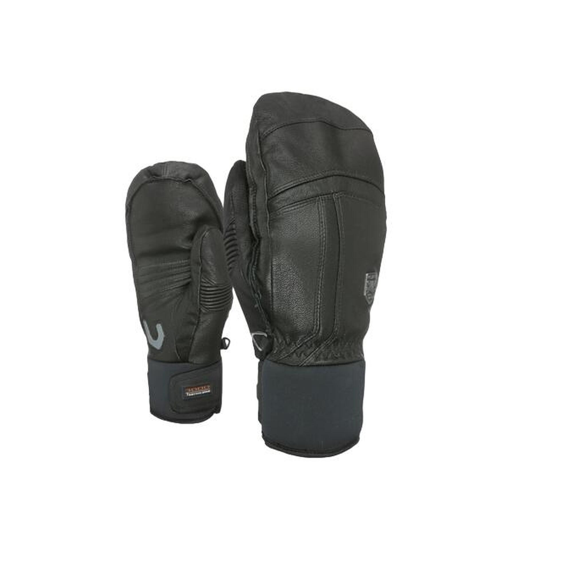 Level - Gants De Ski Level Off Piste Leather Mitt Pour Hommes - Gants - Noir - S - Decathlon