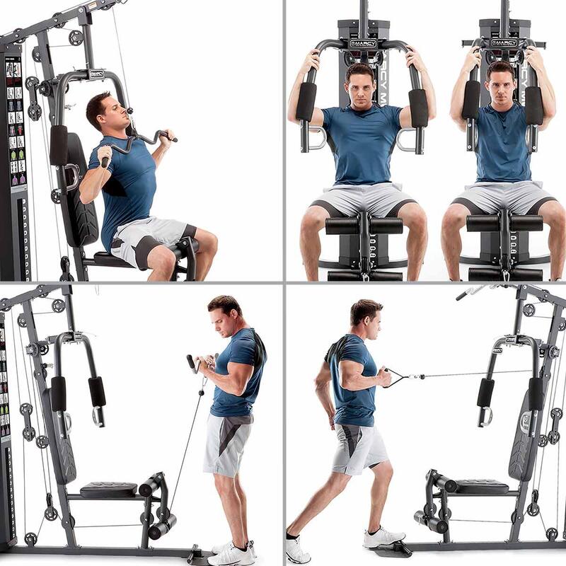 MARCY MWM4965 HOME GYM WITH 68KG WEIGHT STACK MARCY Decathlon