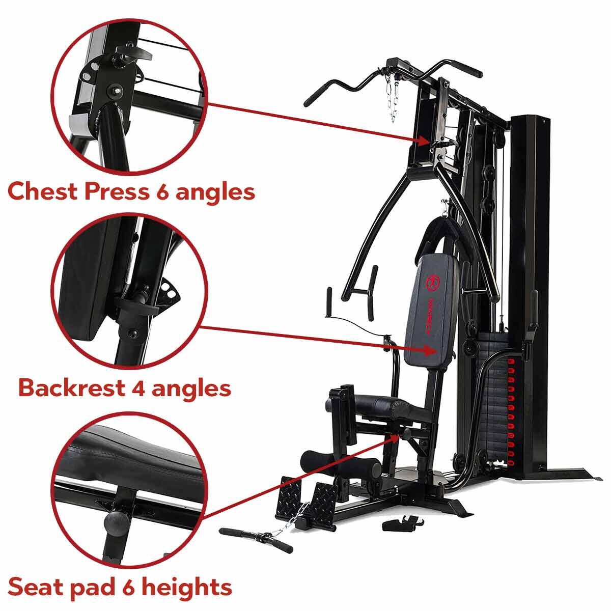 MARCY ECLIPSE HG5000 DELUXE HOME MULTI GYM 3/7