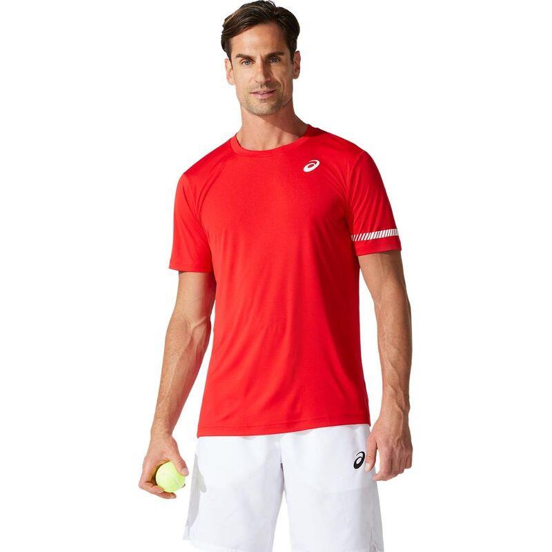 Camiseta de Manga Corta Hombre Asics Court SS Rojo